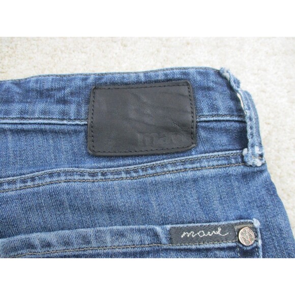 Mavi Jeans Mens 34 Blue Matt Relaxed Straight Leg Distressed Denim Casual 34x33 - Picture 11 of 14